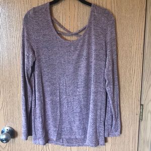 Charlotte Russe Pink and Black Heathered Sweater!